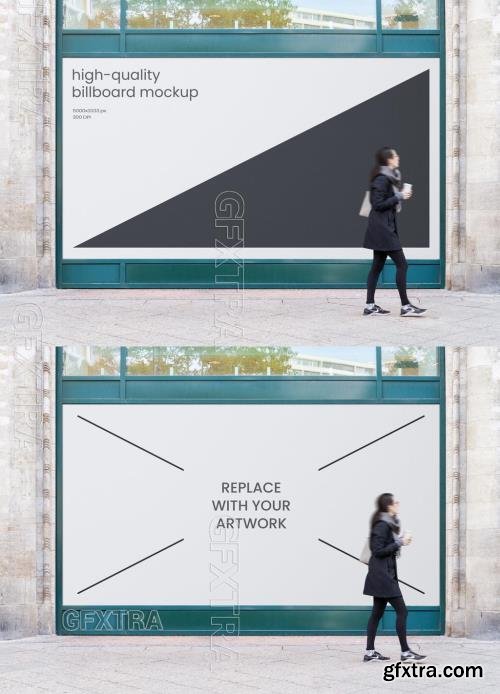 Facade Billboard Store Outdoor Advertising Poster Mockup 545790038