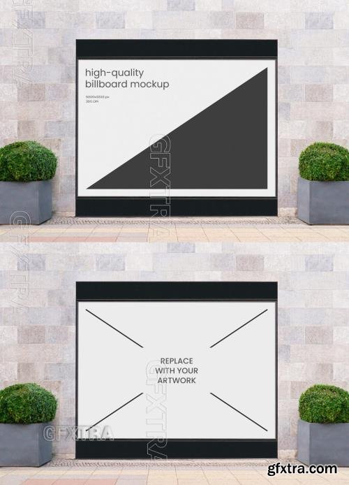 Facade Billboard Store Outdoor Advertising Poster Mockup 545789780