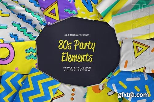 80s party element - Seamless Pattern Design