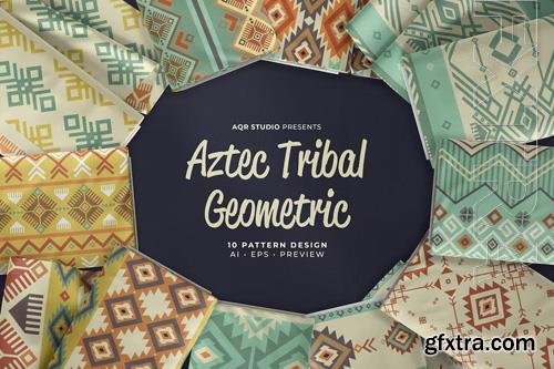 Aztec Tribal Geometric - Seamless Pattern Design