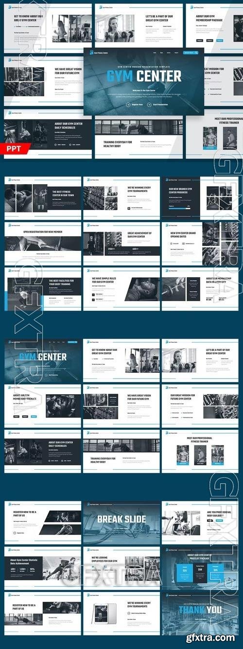 Gym Center Presentation - Powerpoint 4D5TJKR