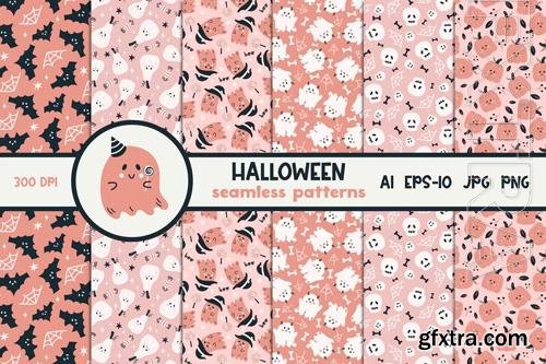 Halloween Digital Paper Patterns Design Set