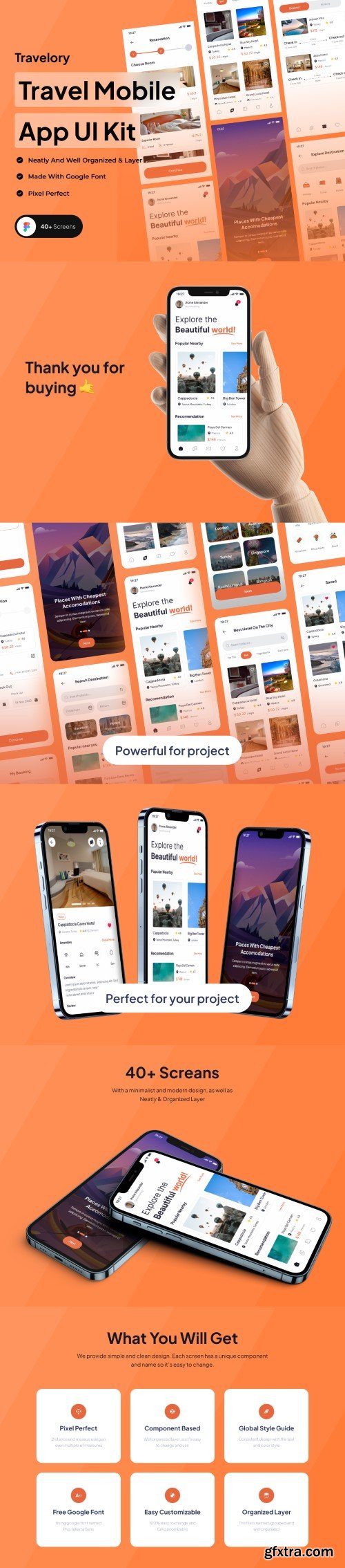 UI8 - Travelory - Travel Mobile App UI Kit