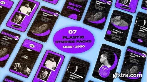 Videohive Plastic Theme Instagram Stories Pack 43937163