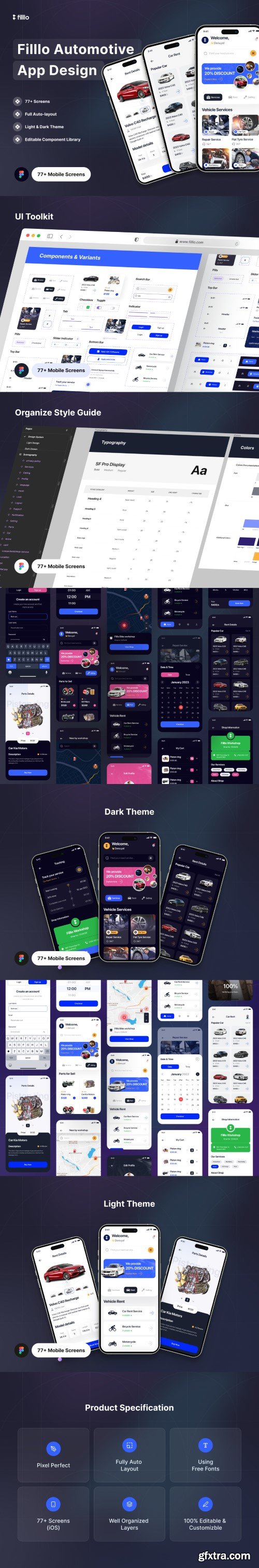UI8 - Filllo Automotive App UI Kit