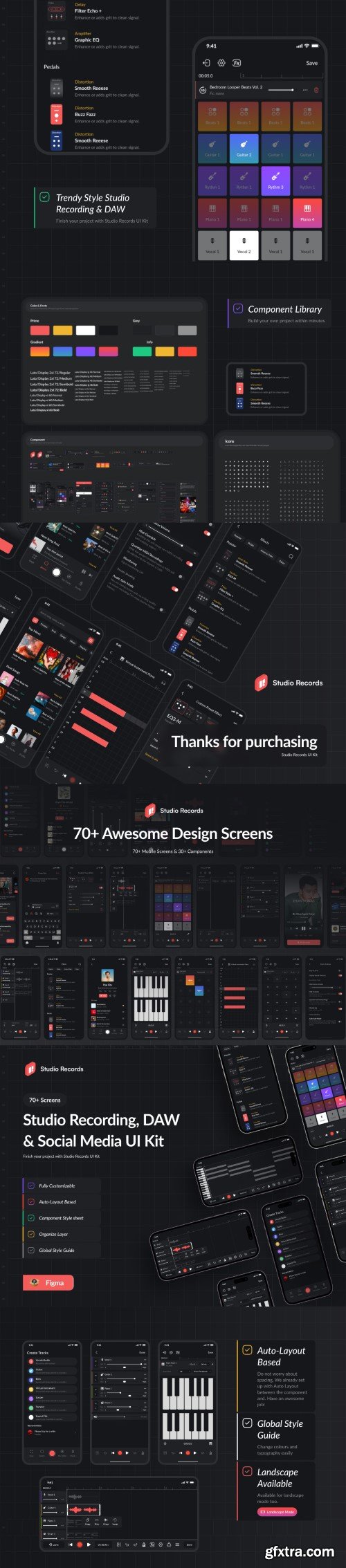 UI8 - Studio Records DAW UI Kit