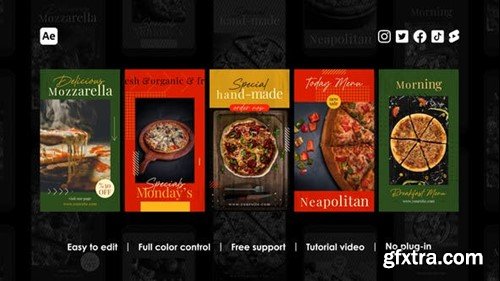 Videohive Pizza Instagram Stories 43895005