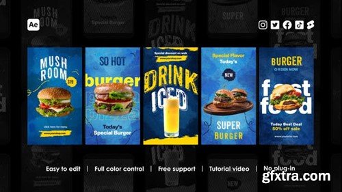 Videohive Food Instagram Stories 43895570