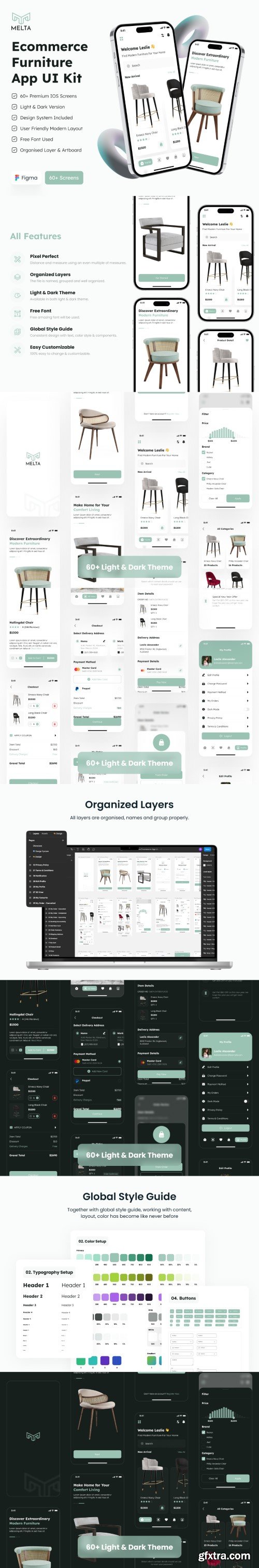 Melta - Ecommerce Furniture App UI Kit