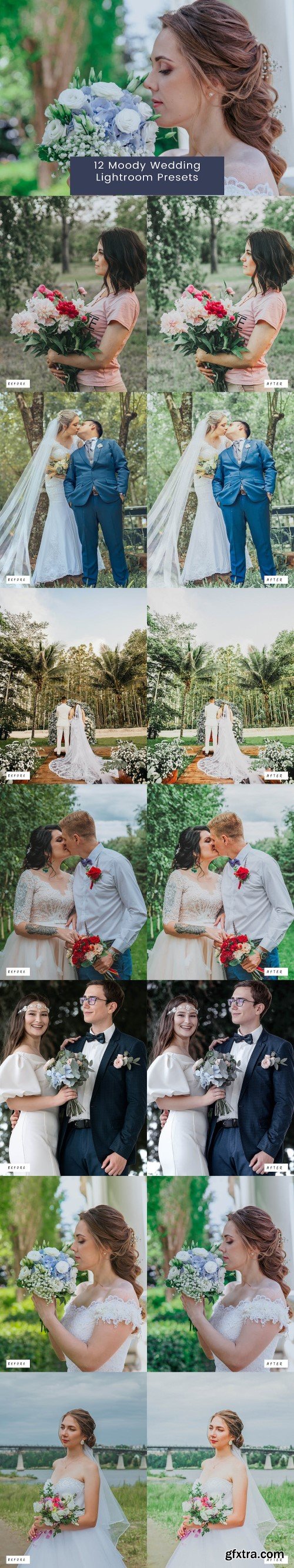 12 Moody Wedding Lightroom Presets