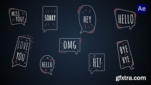 Videohive Feeling Expressions Bubbles [After Effects] 43898107