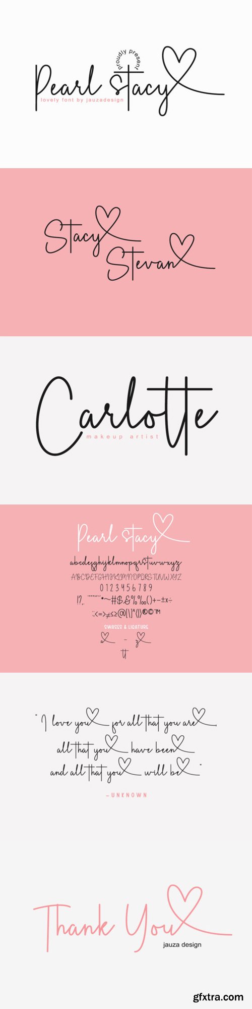 Pearl Stacy - Thin Lettered & Delicate Script Font