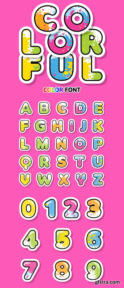 Colorful Font