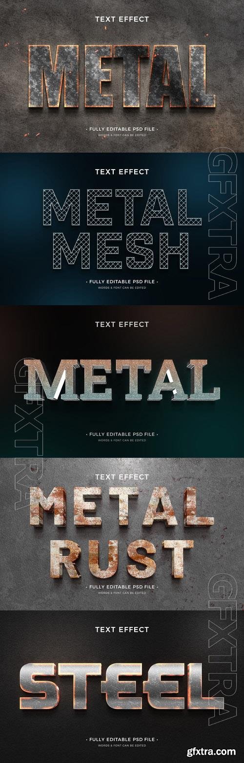 Psd style text effect editable set vol 285