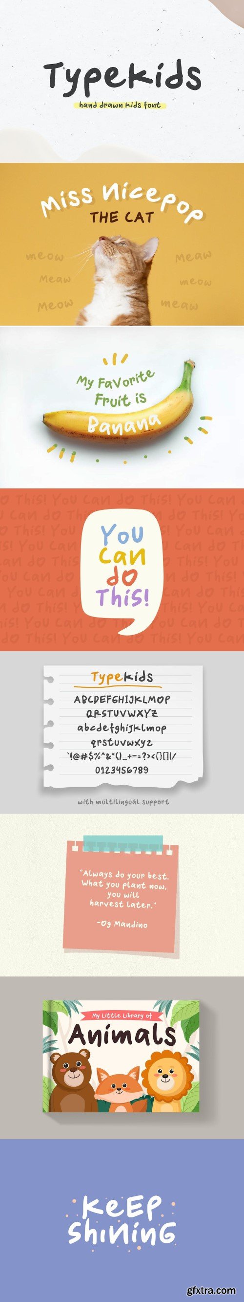 Typekids - Hand Drawn Kids Font