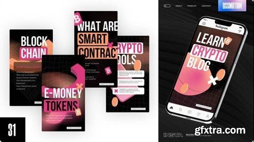 Videohive Crypto Blog Instagram Stories 43930379