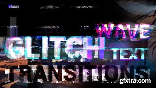 Videohive Wave Glitch Text Transitions 43956586