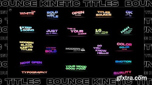 Videohive 20 Bounce Titles 43939983