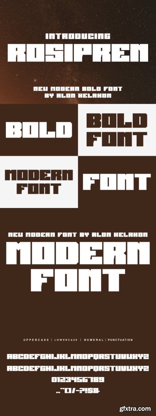 Rosipren font