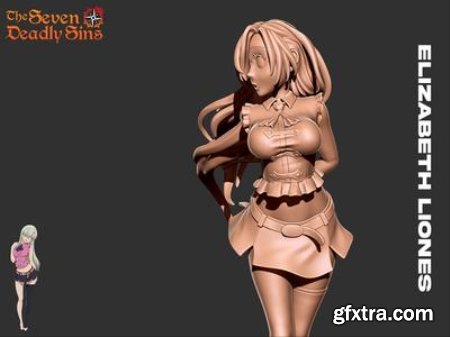 Elizabeth Liones – Seven Deadly Sins – 3D Print Model