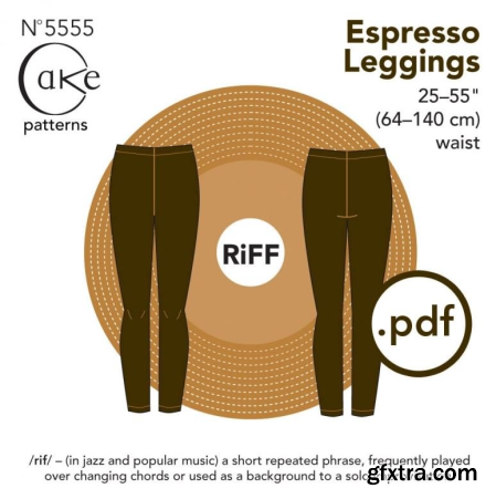 Cake Patterns - Espresso Leggings