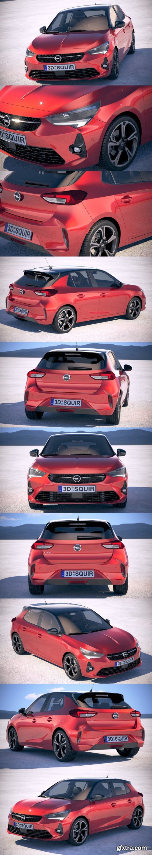 Opel Corsa 2020 3D model