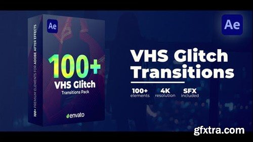 Videohive VHS Glitch Transitions 43934786