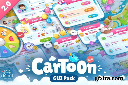 Unity Asset - Cartoon GUI Pack v2.0.1