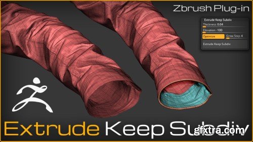 Extrude Keep Subdiv | ZBrush Plugin