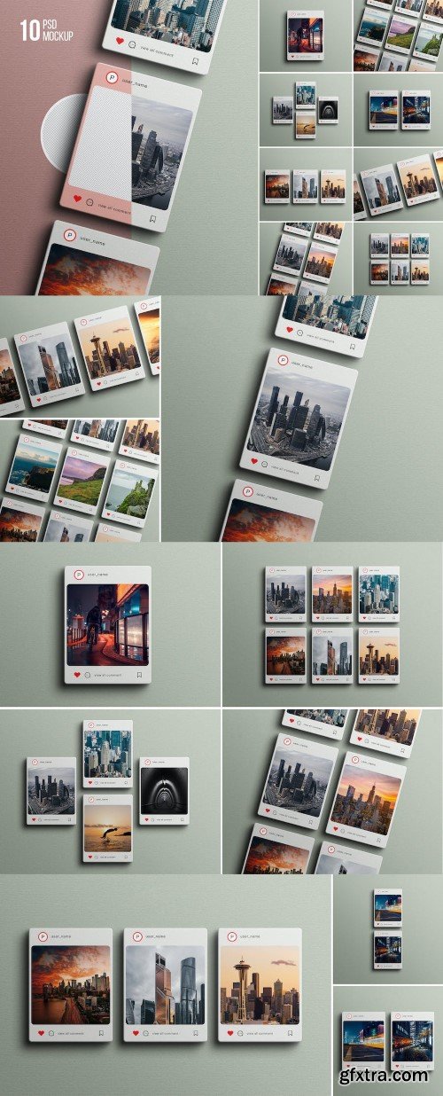 Instagram Post Mockup Set 01