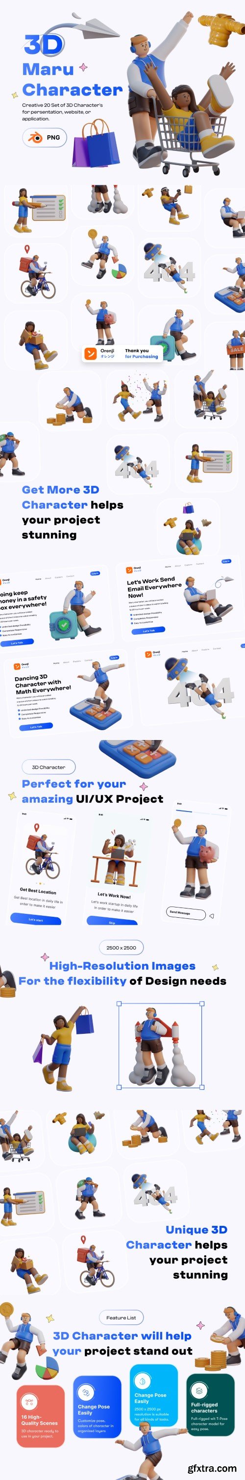 UI8 - Maru 3D Characters