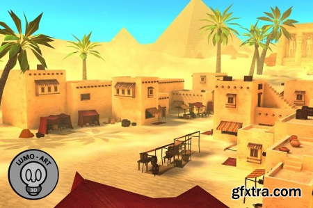 Unity Asset - Egyptian Cartoon Pack (Interior  Exterior) - VRMobile v1.1