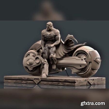 Superman Moto Washed – 3D Print Model