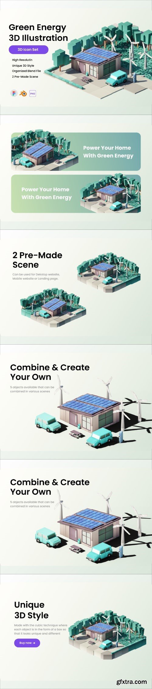 UI8 - Green Energy 3D Illustration