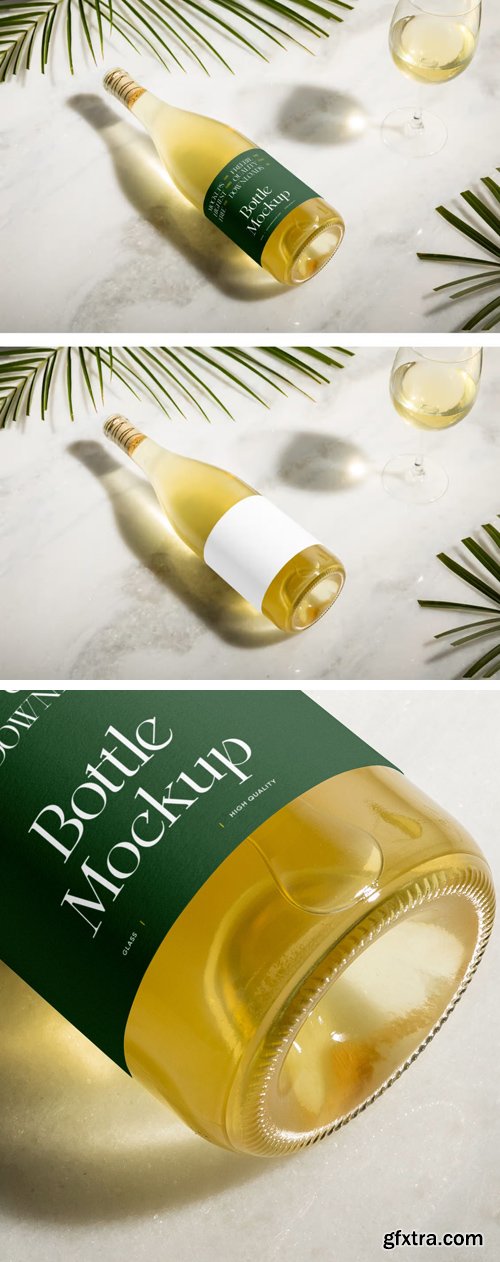 Oil Bottle PSD Mockup Template