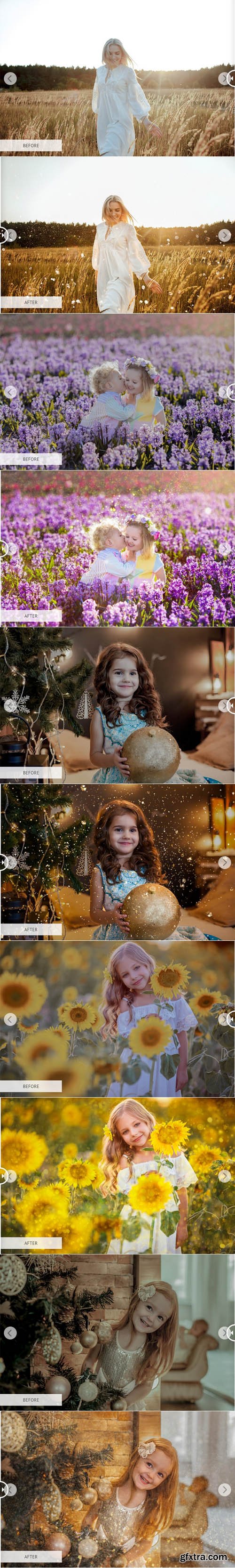 30 Miracle Glitter Photoshop Overlays