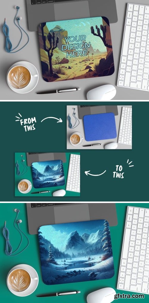 Office Desk Mousepad Mockup 63329120