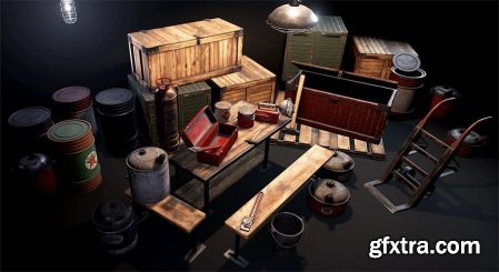 Unreal Engine Marketplace - Retro Industrial Props (4.17 - 4.27, 5.0)