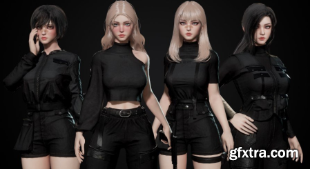 Unreal Engine Marketplace - Techwear Girls (4.19 - 4.27, 5.0 - 5.1)