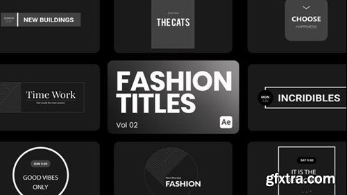 Videohive Fashion Titles 02 for After Effects 44038658