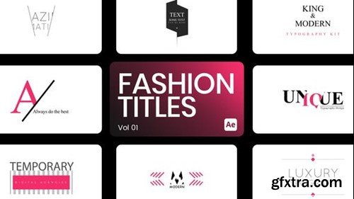 Videohive Fashion Titles 01 for After Effects 44036836