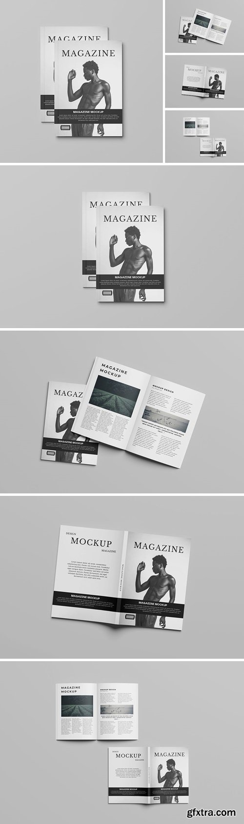 A4 Magazine Mockup VTGYP93