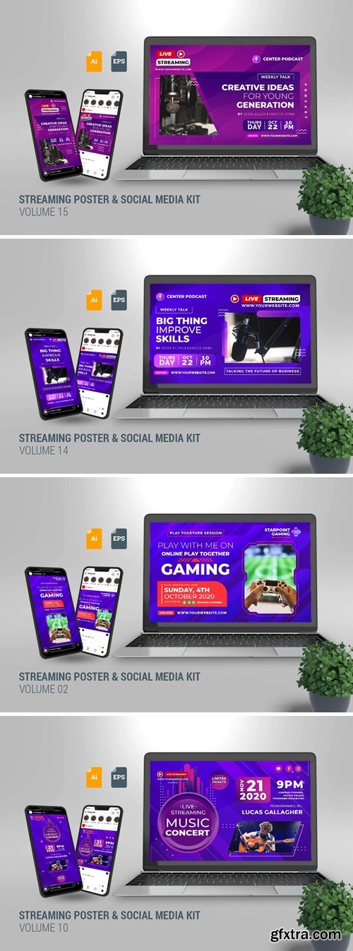 Streaming Poster & Social Media Kit Bundle