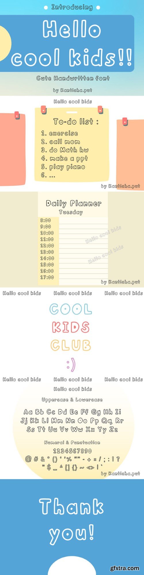 Hello Cool Kids Font