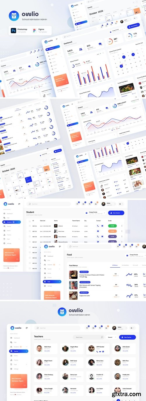 Owlio - School Admission Admin Template HMBDJUR