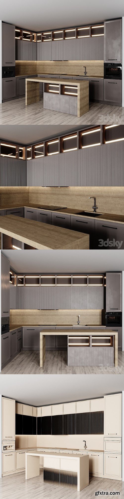 Kitchen 104 | Vray+Corona