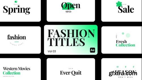 Videohive Fashion Titles 03 for After Effects 44086063