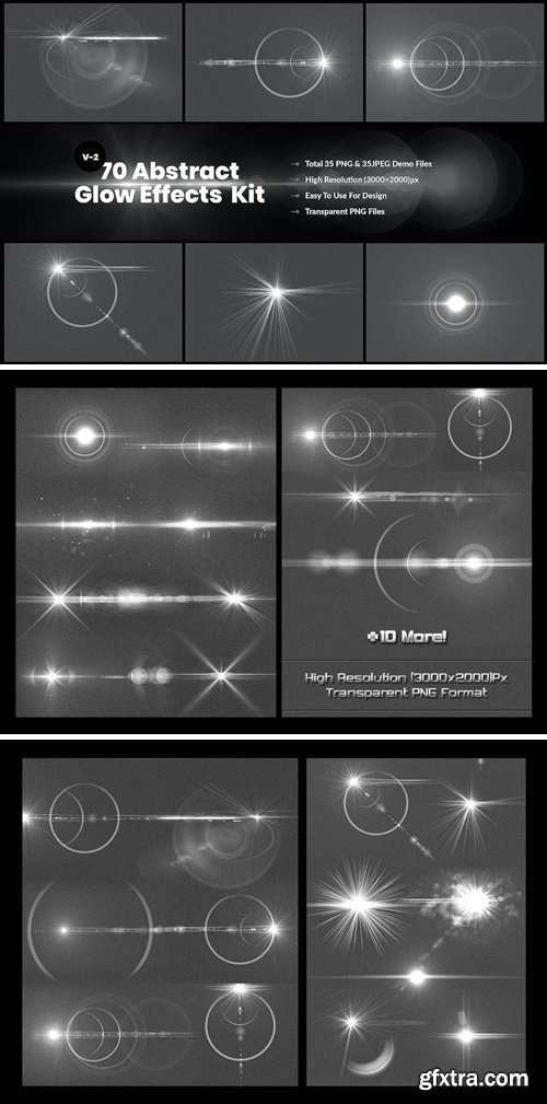 70 Custom Light Glow Effect & Lens Flare kit G8RX2PQ