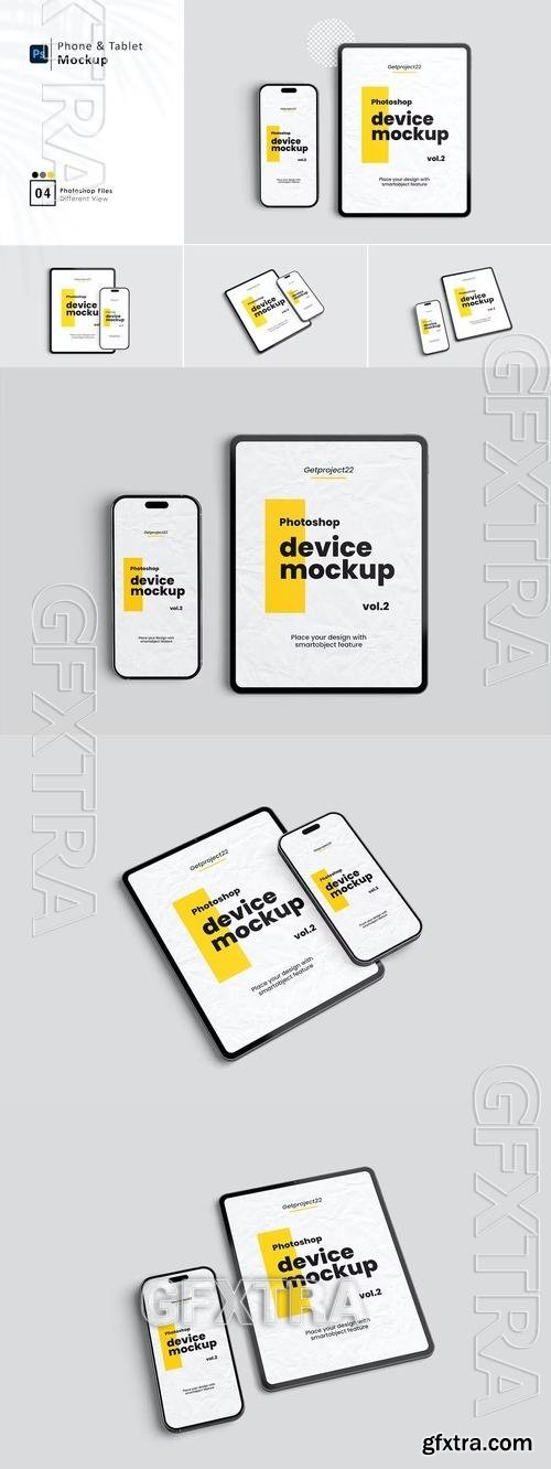 Phone & Tablet - Multi Device Mockup 7289CSB