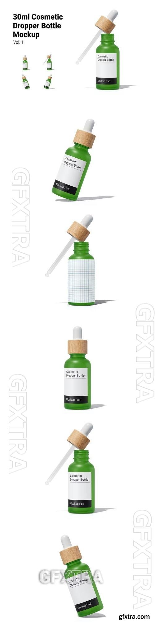 Cosmetic Dropper Bottle Mockup Vol.1 8W8DYXB